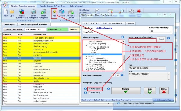 Sliq Submitter Plus 3.7.001 – 英文SEO目录站自动提交工具