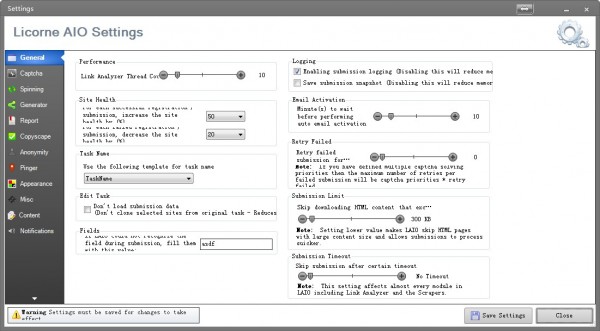 Licorne AIO 3.08 – 英文SEO外链群发套装附完整官方视频教程