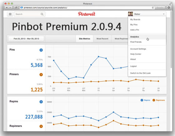 Pinbot 2.0.9.7 Premium – Pinterest自动营销推广工具