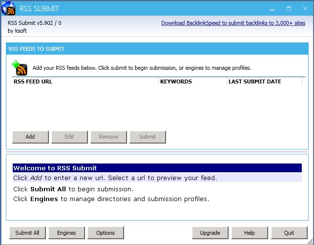 最新RSS Submit 5 白帽SEO软件RRS提交 企业外贸推广 网站rss批量提交工具