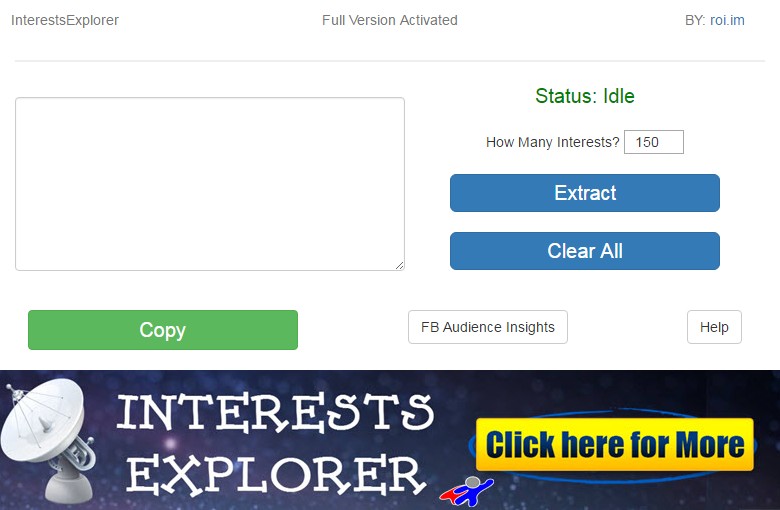 最新FACEBOOK推广软件interests explorer脸书营销 FB外贸营销 定向广告投放工具