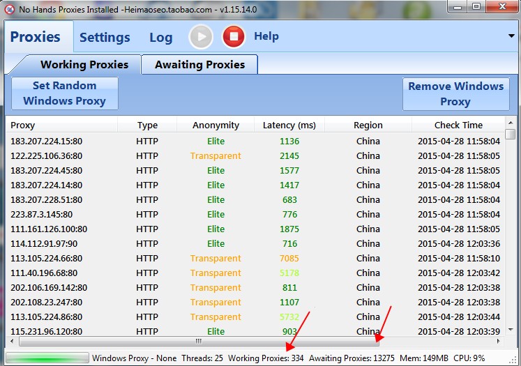 最新版No Hands Proxies 全自动 HTTP代理获取软件 包升级