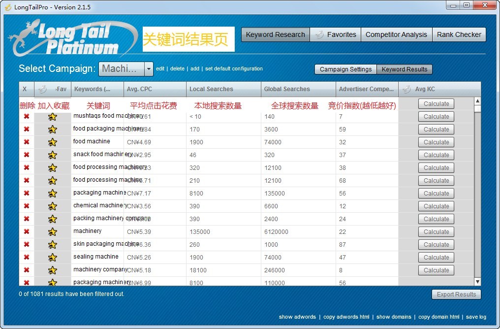 SEO长尾词获取分析工具Long Tail Pro 教程