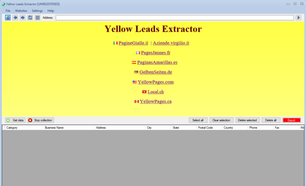 Yellow Leads Extractor使用教程