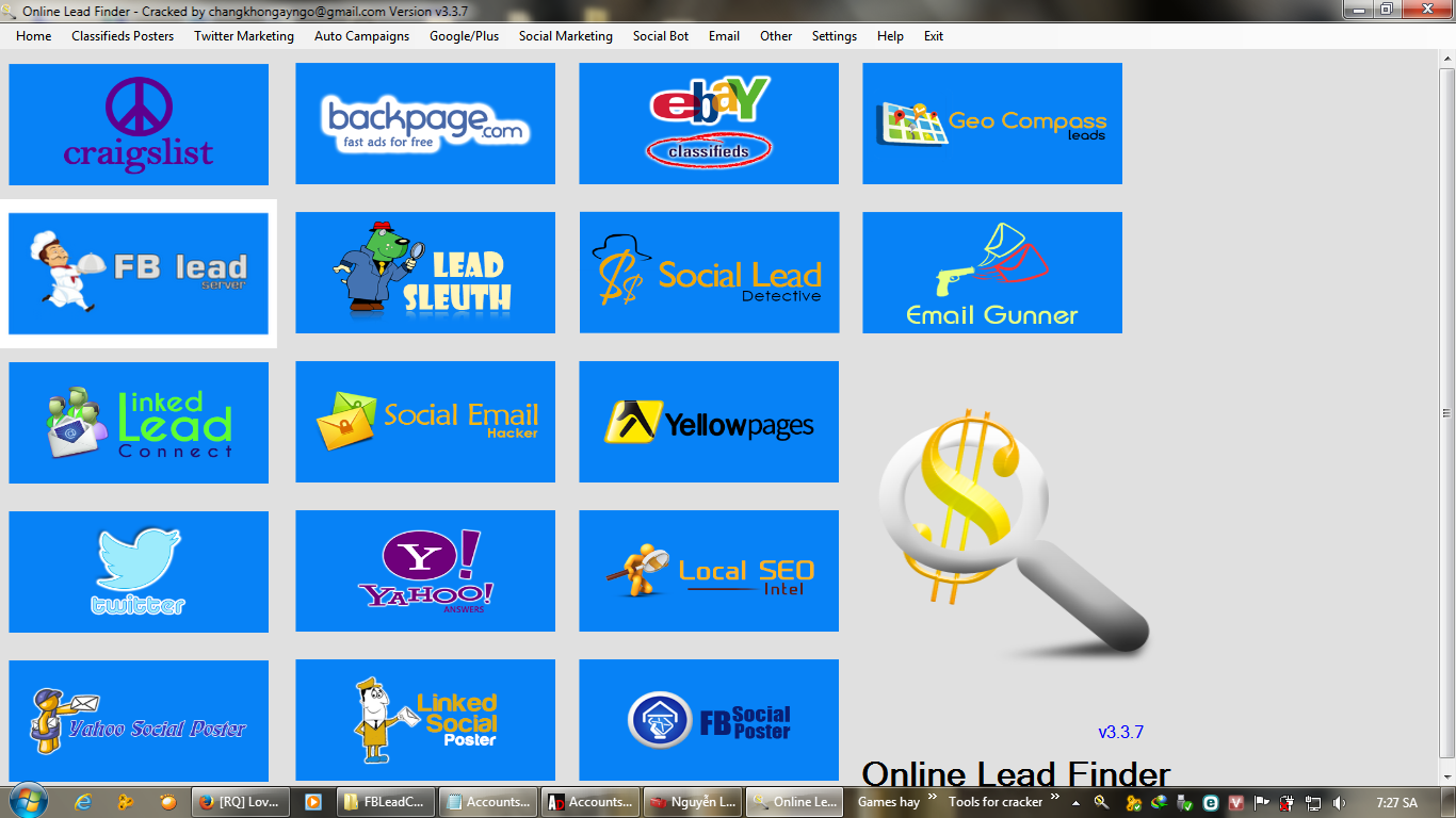 Online Lead Finder 综合SNS营销软件