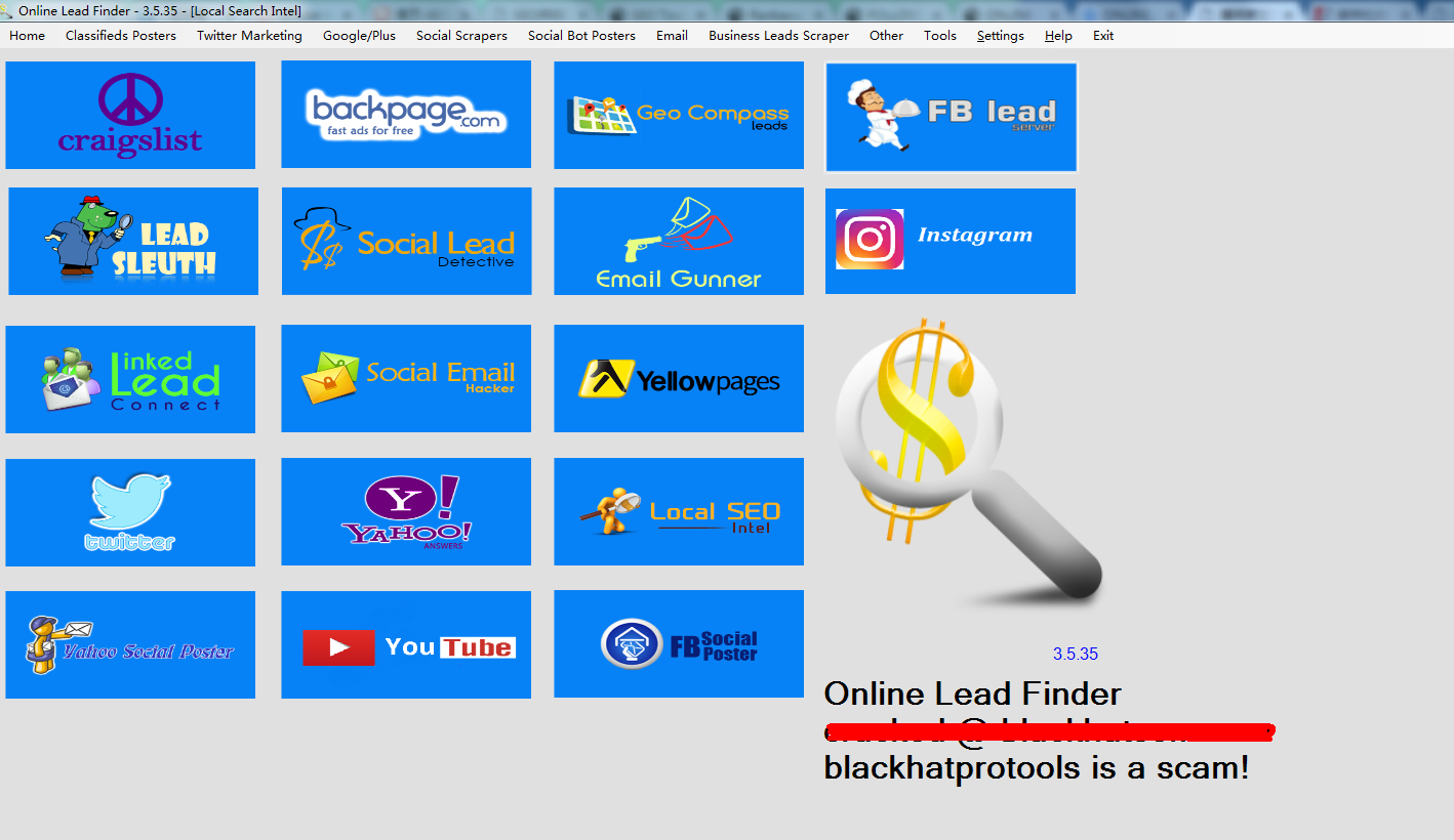 Online Lead Finder 3.5综合营销工具 综合SNS营销软件 外贸推广必备 外贸SEO社交推广